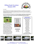 Willing Hands Summer 2009 Newsletter
